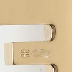 Pre Owned Fendi Gold Tone Metal Cut-Out FF Cuff Bracelet