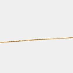 Pre Owned Fendi O'Lock Crystals Gold Tone Necklace 
