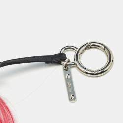 مملوكة مسبقًا Fendi Karlito Bag Charm Multicolor Fur and Leather