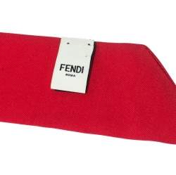 Pre Owned Fendi Multicolor Printed Silk Orchidea Fiamma Bandeau Scarf