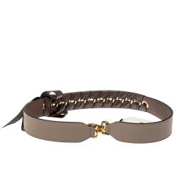 مملوكة مسبقًا Fendi Brown Leather Bow Strap You Shoulder Bag Strap