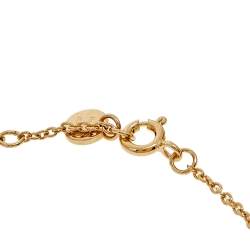 مملوكة مسبقًا Fendi F is Fendi Crystal Gold Tone Bracelet