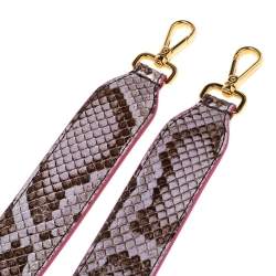 Pre Owned Fendi Multicolor Python  Strap You Shoulder Bag Strap