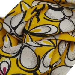Fendi Multicolor Floral Print Silk Headband