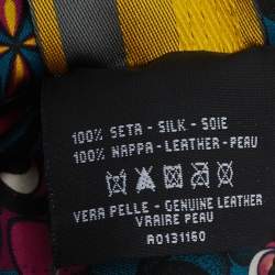 Fendi Multicolor Floral Print Silk Headband