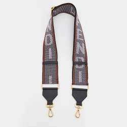 Pre Owned Fendi Multicolor Fabric And Leather Strap You Bag Shoulder Strap