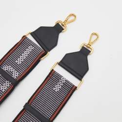 Pre Owned Fendi Multicolor Fabric And Leather Strap You Bag Shoulder Strap