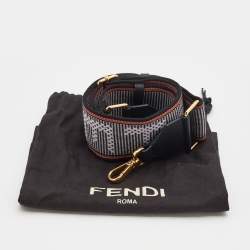 Pre Owned Fendi Multicolor Fabric And Leather Strap You Bag Shoulder Strap