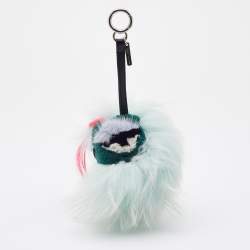 Pre Owned Fendi Multicolor Fur and Leather Dawny Monster Bug Bag Charm