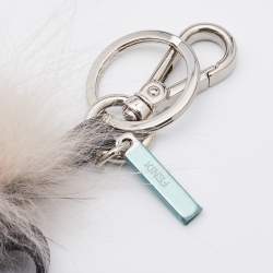 Fendi Multicolor Leather, Fur and Nylon Micro Monster Backpack Bag Charm