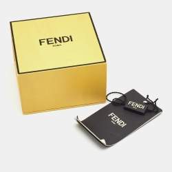 Fendi Fendista Two Tone Enamel Gold Tone Bracelet S