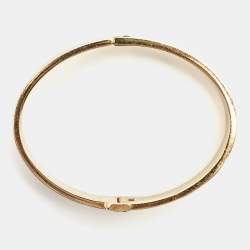 Fendi Fendista Two Tone Enamel Gold Tone Bracelet S