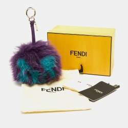 Pre Owned حلية حقيبة فندي بوم بوم فرو ثعلب متعددة الألوان