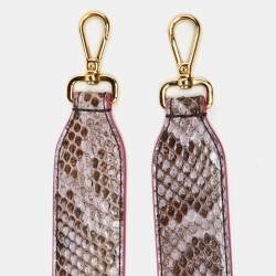 Pre Owned Fendi Multicolor Python Shoulder Bag Strap