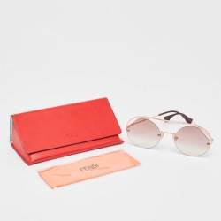 Fendi Pink Gradient FF 0325/S Round Sunglasses