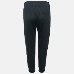 Fendi Black Logo Print Neoprene Track Pants S