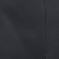 Fendi Black Wool Blend Pleated Slit Detail Skirt M