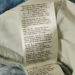 مملوكة مسبقًا Fendi Blue Baguette Denim Wide-Leg Belted Jeans M Waist 29"