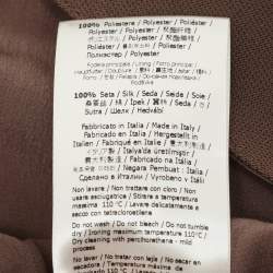 مملوكة مسبقًا Fendi Taupe Jersey Long Sleeve Midi Dress M