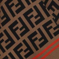 مملوكة مسبقًا Fendi Camel FF Wool Blend Cape OS