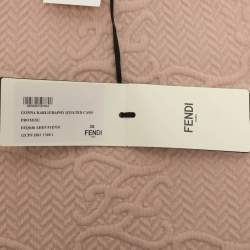 Pre Owned Fendi Beige Knit Cropped Top and Skirt Set S