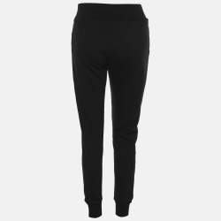 Pre Owned Fendi Black Jersey FF Logo Jogger S  