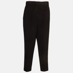 Pre Owned بنطلون رسمي صوف أسود من فندي مقاس صغير