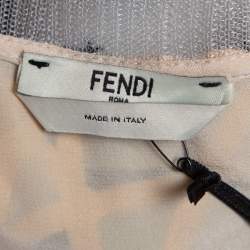 مملوكة مسبقًا توب فندي طبقة موردة مزيج قطن بيج مقاس صغير (سمول)