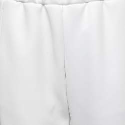 Fendi White Neoprene Logo Band Jogger Pants M
