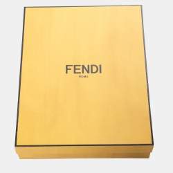 Pre Owned Fendi White Logo Embroidered Cotton T-Shirt L