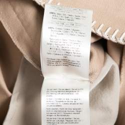 Fendi Beige Silk Trim Detail Bermuda Shorts S
