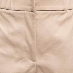 Fendi Beige Silk Trim Detail Bermuda Shorts S
