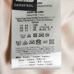 Fendi Black Satin Logo Embroidered Track Suit M