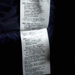 Pre Owned Fendi Navy Blue FF Logo Pattern Nylon Ski Trousers M