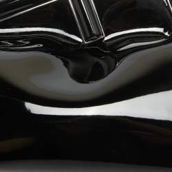 Pre Owned Fendi Black Patent Leather Midi First Bag