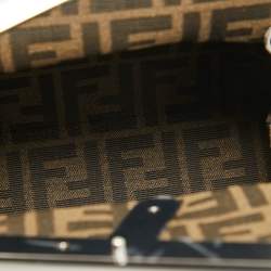 Pre Owned Fendi Black Patent Leather Midi First Bag