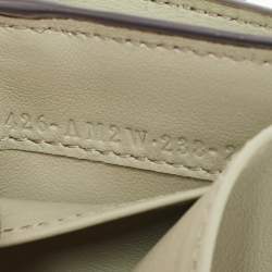 Pre Owned Fendi Green/Brown Elaphe Trifold Wallet