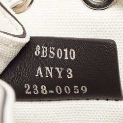 مملوكة مسبقًا Fendi White/Black FF Canvas Mini Mon Tresor Drawstring Bucket Bag