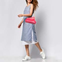 Fendi Pink Leather Small Fendi First Clutch