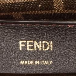 Fendi Pink Leather Small Fendi First Clutch