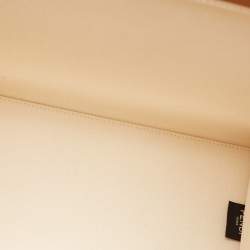 Pre Owned Fendi Brown/Beige Canvas and Patent Leather Medium Sunshine Shopper Tote