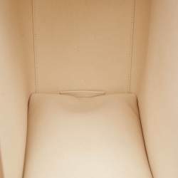 Pre Owned Fendi Brown/Beige Canvas and Patent Leather Medium Sunshine Shopper Tote