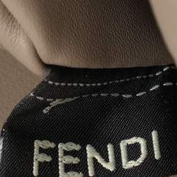 Pre Owned Fendi Black Leather Peekaboo Iconic Essentially Top Handle Bag