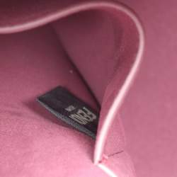 Pre Owned Fendi Fuchsia Leather Medium Origami Tote