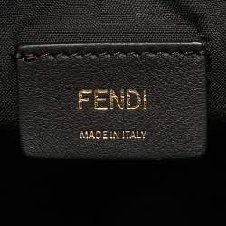 Pre Owned Fendi Light Green Leather Small Fendigraphy Hobo