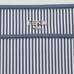 Fendi Blue Leather Medium Peekaboo Iseeu Top Handle Bag