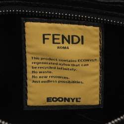 Fendi Black Nylon Multipocket Baguette Bag