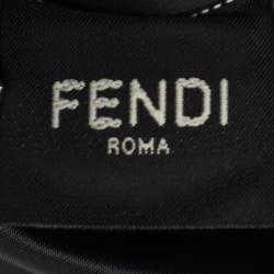 Fendi Black Nylon Multipocket Baguette Bag