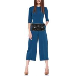 Fendi Black Nylon Multipocket Baguette Bag