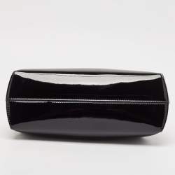 Pre Owned Fendi Black Patent Leather Midi First Bag